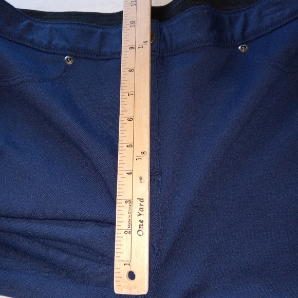 Chicos Blue High Waisted Straight Pants 1- 8/10 - Picture 3 of 9
